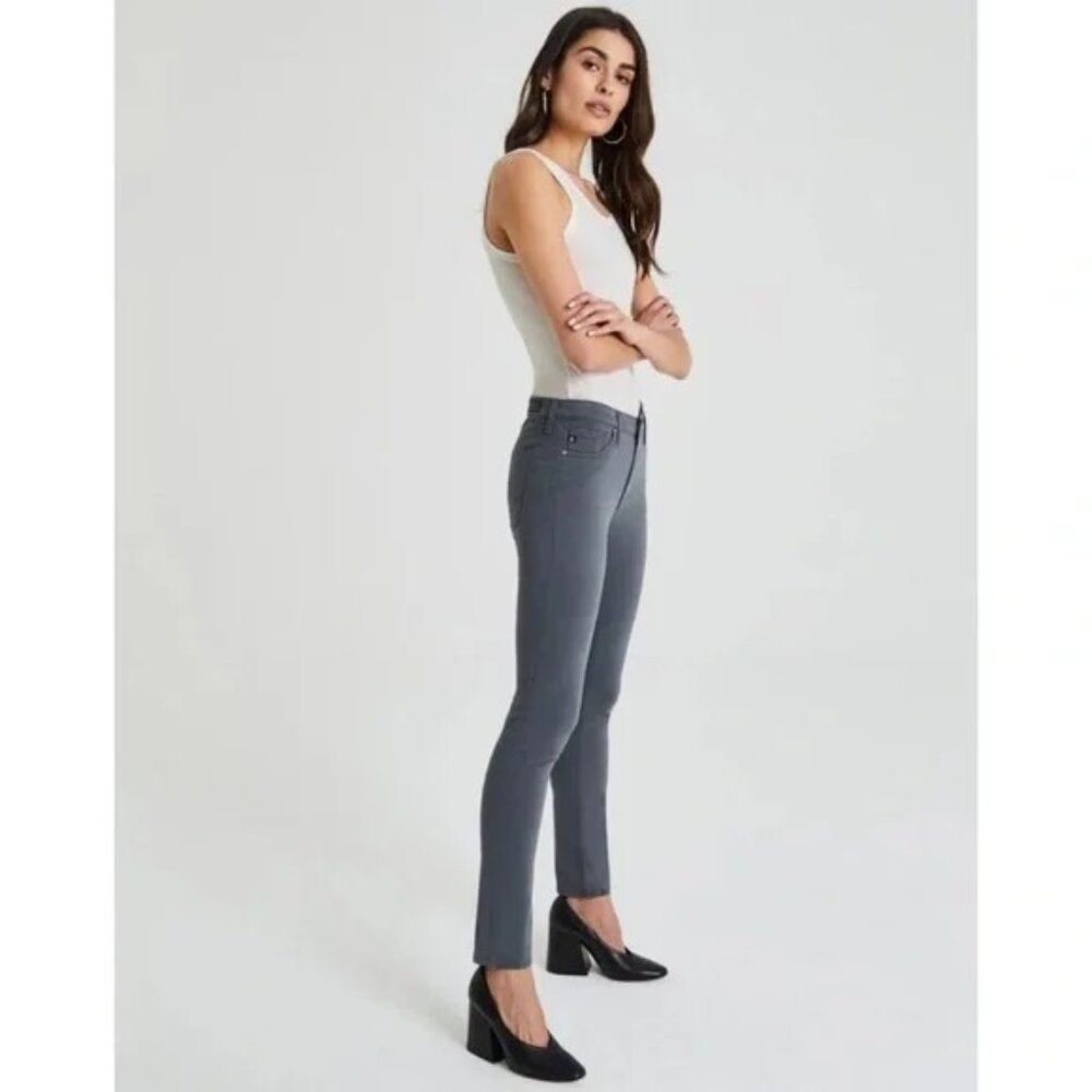 AG Adriano Goldschmied The Prima Cigarette Leg Gray Skinny Jeans. Size 26R